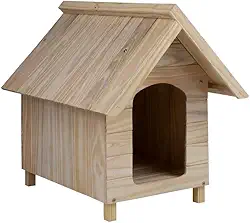 Casa Casinha De Cachorro em Madeira Sem Pintura Grande N4