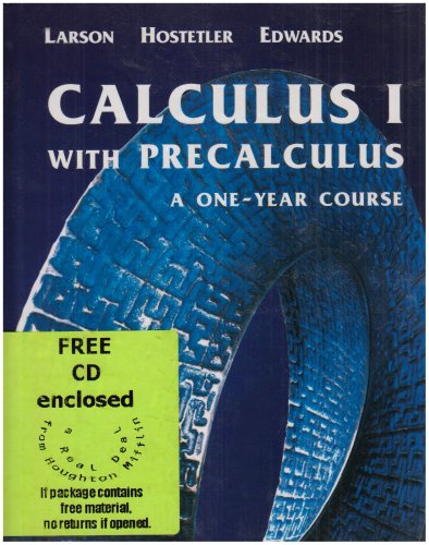 Calculus One with Precalculus and Learning CD-ROM 0618230939 Book Cover