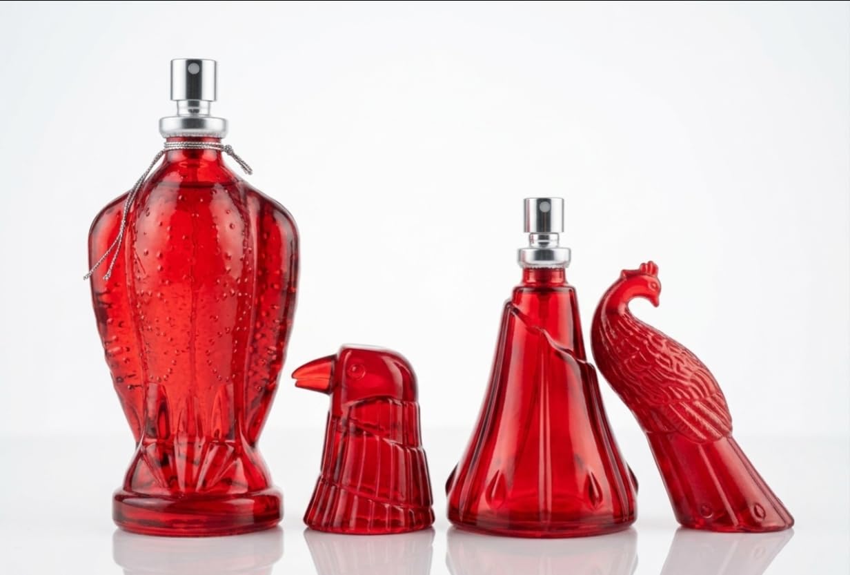 Goyal Shopping Red eau de parfum spray designer bottle combo pack of 2 different design perfume of 60 ml and 50 ml . Fragrance set , Best for gift and personal use , Goyal Shopping Red perfume 60ml and 50ml combo pack unisex spray bottle for long lasting smell for man and women-image-32