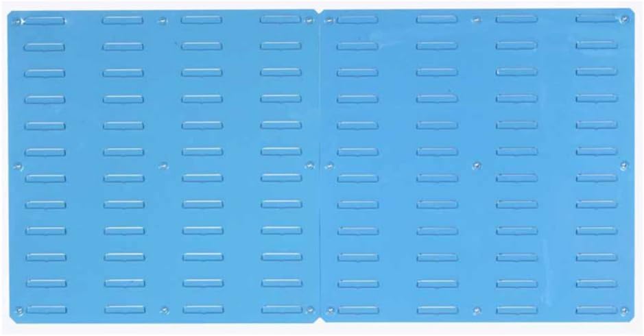 LocBin LP48-2 Epoxy Louvered Panel with 24 Small Bins and 24 Medium Bins, Blue/Yellow