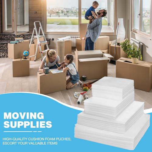 Yizhet Pacote com 312 Suprimentos para Mudança, 4 Tamanhos de Bolsas de Espuma Almofadada, Bolsas de