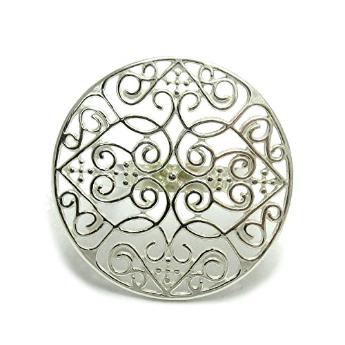 Bague en argent massif 925 filigrane Empress : fini les bijoux ternes