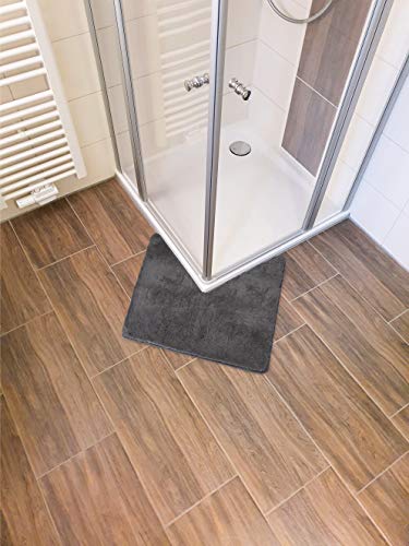 Alfombrilla de baño de microfibra de alta calidad fluffy V 3