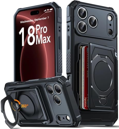 Oterkin Wallet for iPhone 18 Pro Max Case with Card Holder | 360 ...