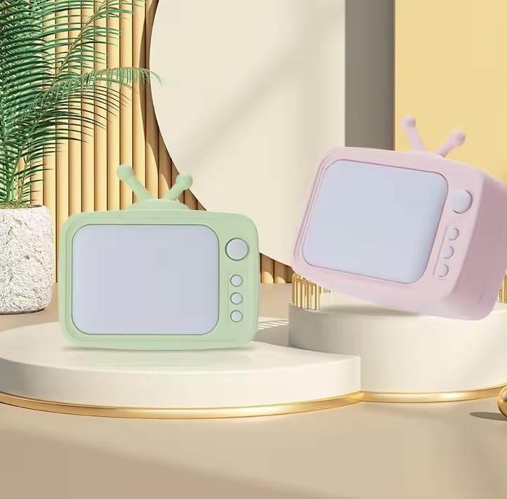 Plastic Creative Switch TV Night Light Plug in Bedroom Sleep Night Lamp, Led, White