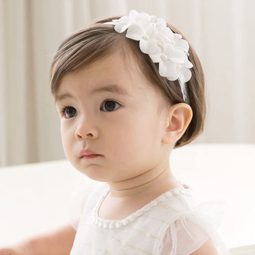 Bethynas Baby Girls Cute Bow-knot Headband Soft Lace Floral Hairbands Newborn Infant Toddlers Kids Hair Accessories (Style 11)