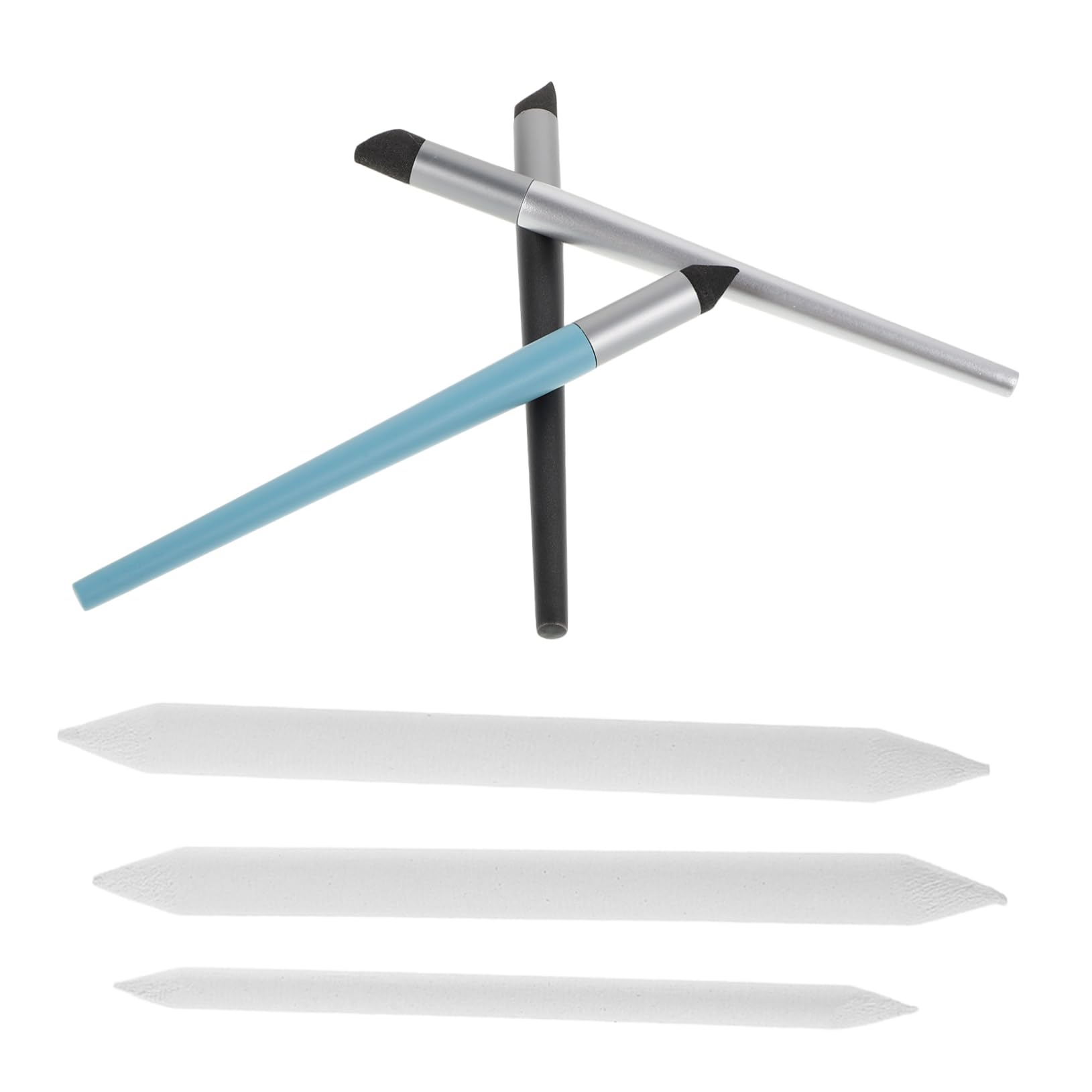 Garneck 6pcs Oil Pastel Blending Tools Soft Sponge Pen for Smooth Blending Sketching and Art Supplies