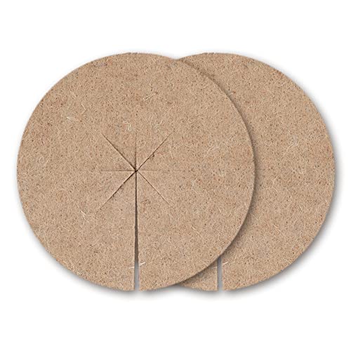 La cordeline CJN10M 2er-Set Isolierscheiben aus Jutestoff Durchmesser 16 cm 700 g/m²