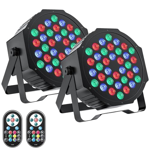 U'King LED Par Lights 2-Pack