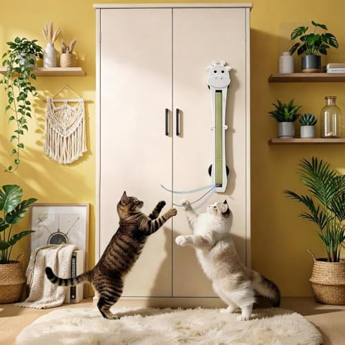 Juguete interactivo para gatos recargable USB con movimiento de cuerda 3