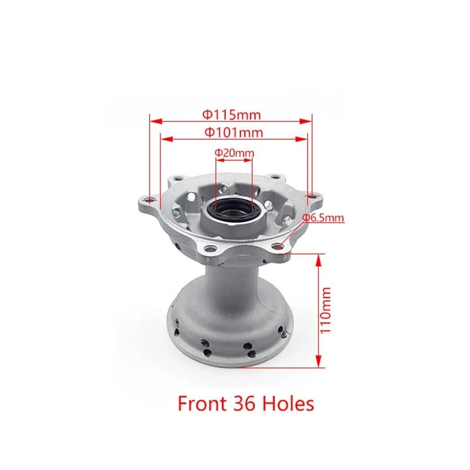 Piasty kół Motocykla Pasuje do CRF250R CRF250X CRF450R CRF450X 2002-2019 przednia piasta motocykla 36 otworów szprycha koła śrutowanie Motocykla Piasta
