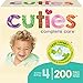 Cuties | Skin Smart, Absorbent & Hypoallergenic Diapers with Flexible & Secure Tabs | Bulk Case | Size 4 | 200 Count