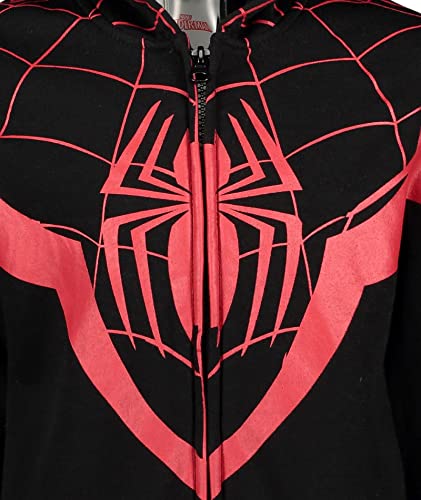 Marvel Miles Morales Spiderverse Big Boys Zip-Up Hoodie 7-8 #TOP6