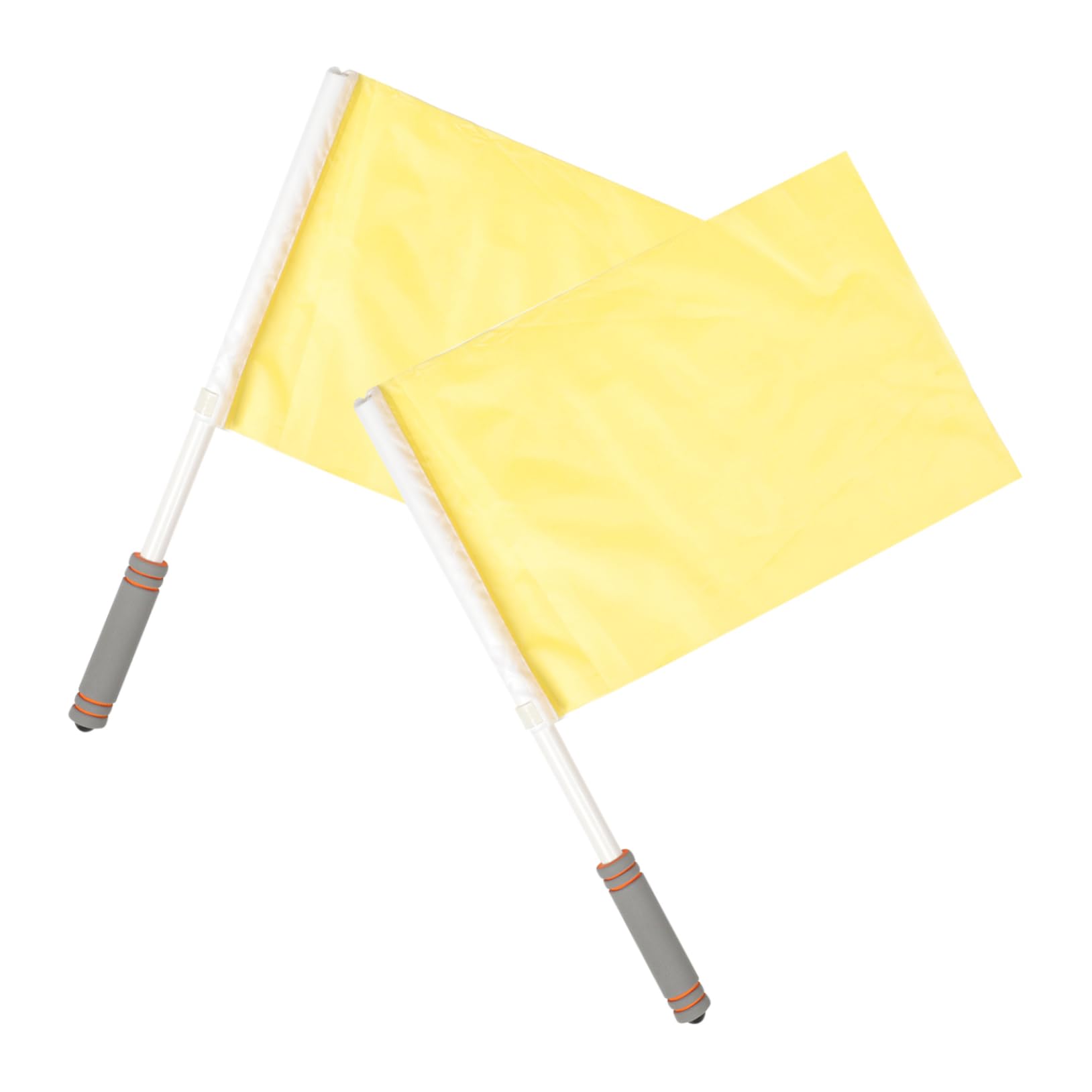 OSOLADY 2pcs Signal Flags High Visibility Hand Waving Flags for Referees Traffic Racing Durable Cloth Design for Outdoor Sports Events Easy to Use