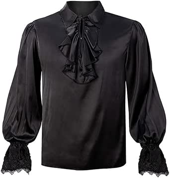 Amazon.com: Victorian Renaissance Medieval Pirate Shirt Steampunk ...