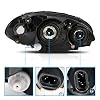 AmeriLite Replacement Headlights Turn Siganl Assembly for 2001-2005 For PT Cruiser OE Factory Style Halogen Bulbs Chrome Pair - Passenger & Driver Side