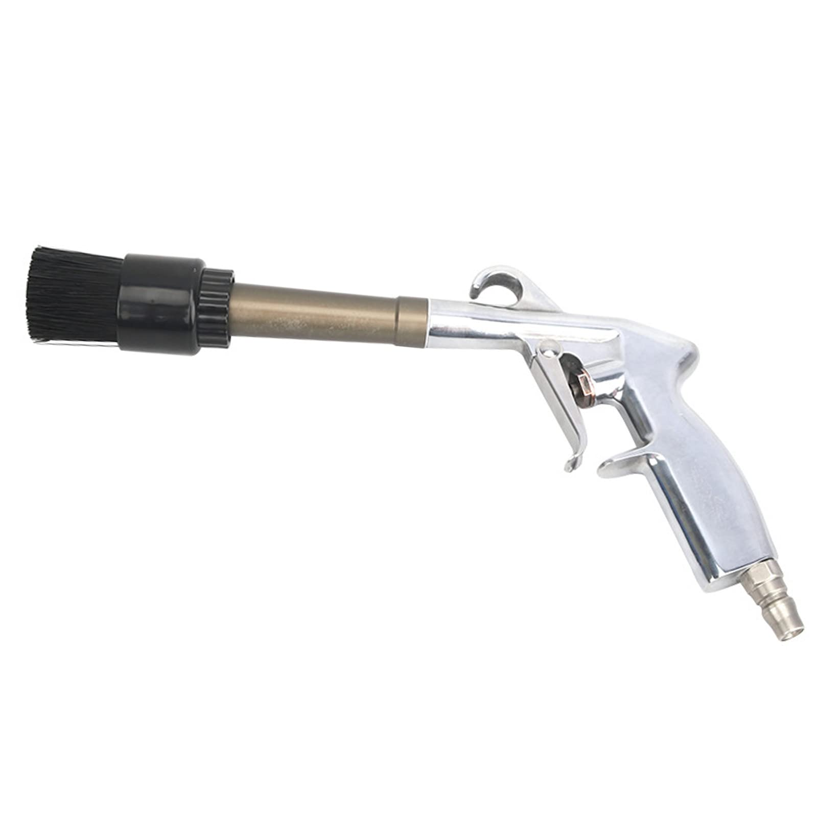 Terizger Cleaning Gun, Car Cleaning Gun Car Detailing Automobile Cleaning Air Pulse Machine Car Wash Tools High Pressure with Brush(Alloy Brush Head)