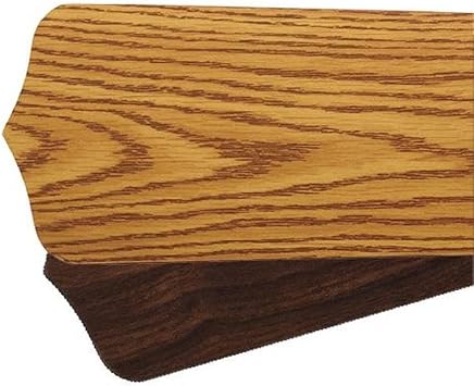 Quorum International 5255024111 Traditional Fan Blades from Fan Blades Collection in Two-Tone Finish, 52.00 inches, Medium Oak/Walnut