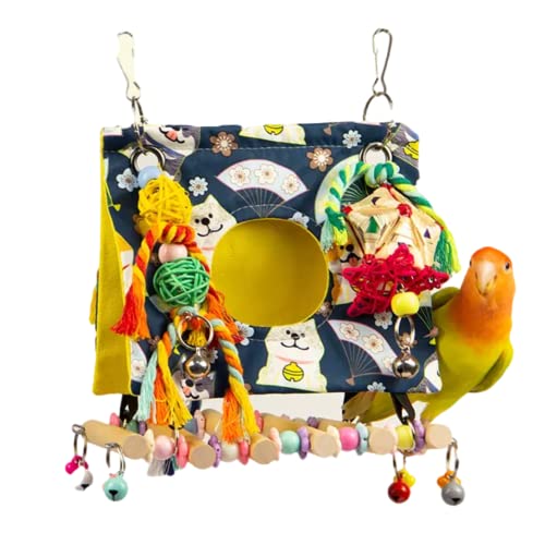 Barn Eleven Parrot Bird Nest Snuggle Hut Hammock Tent Hanging Bed for Small Medium Parrots