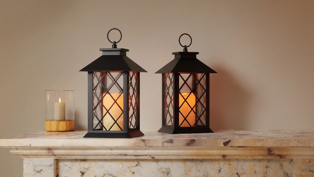JOHUNT Black Outdoor Lantern With Timer - 14" Waterproof Battery Operated Candle Lantern For Porch, Patio, Wedding - View #13