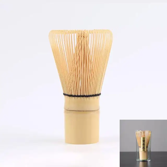 Fouet Matcha en Bambou Naturel - 100 Dents - Kit Cérémonie Thé Japonais