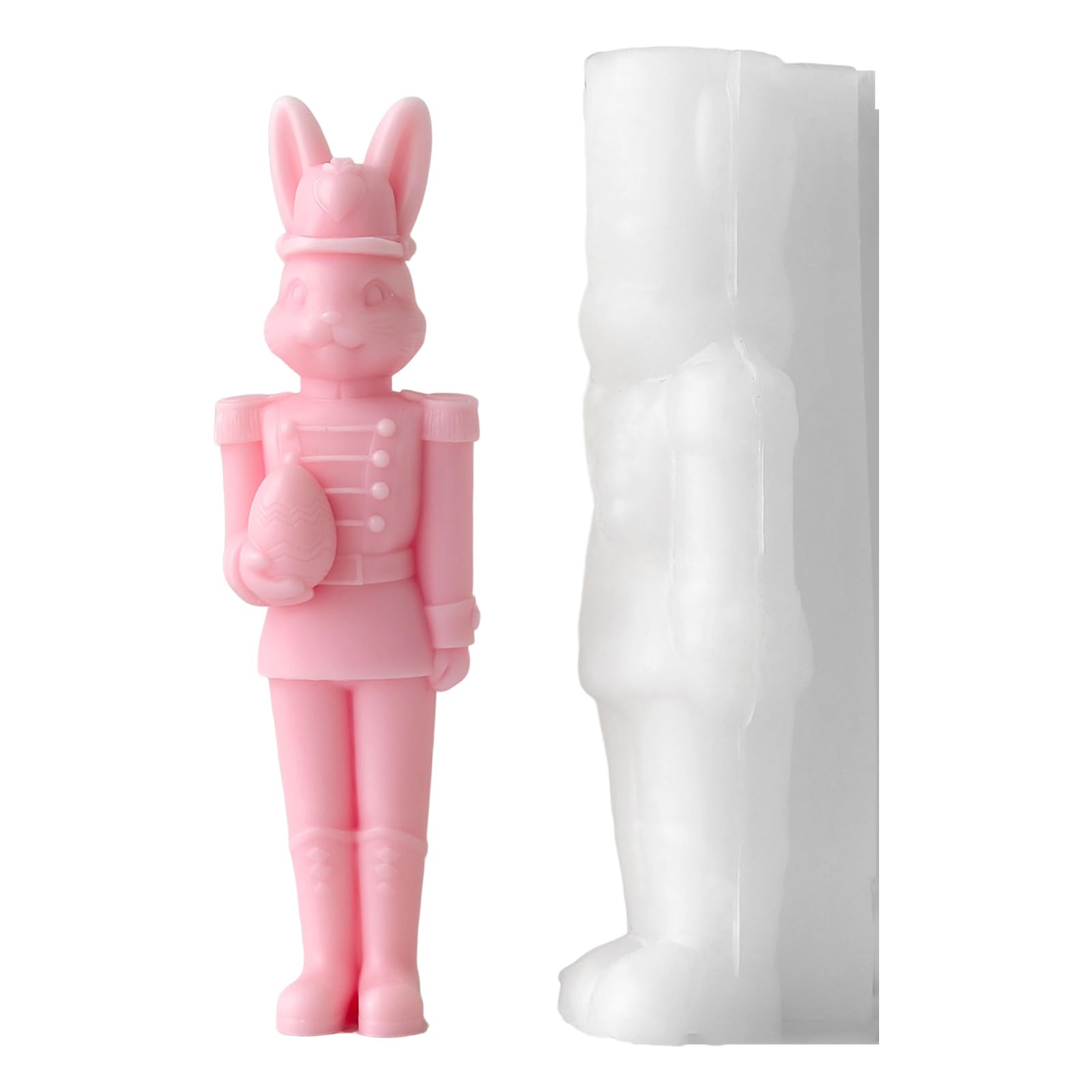 Tsophreniq Silicones Easters Bunnies Nutcrackers Mold Educational Activity for Kids Soap Chocolate Making Bunnies Making Craft Supplies