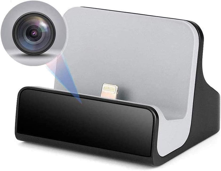 Spy Camera Hidden Camera 1080P for iPhone Charger Hidden Camera Nanny Cam USB Charger Camera Hidden Spy Cam with Motion Detection 1080P Full HD, WiFi, Cell Phone App ( for iPhone Charger)
