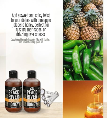 Honey Pineapple Jalapeno 12 OZ Bundle con Cuchara Medidora miniatura 2