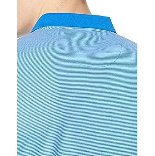 Image of Calvin Klein Men's Liquid Touch Polo Stripe with UV Protection