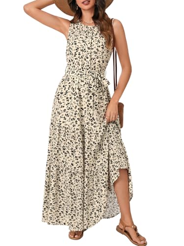 Image of Rooscier Women's Sleeveless Boho Maxi Dress