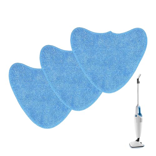 Hogulin for Vax Steam Mop Pads 3 Pcs Blue Steam Mop Pads for Vax Steams Cleaner Pad Compatible with Vax s85-Cm and s86 Models Efficient Floor Cleaning