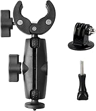 Kamera Halterung,Halterung Action Cam Zubehör Mit 360° Drehbarem Kugelkopf Motorrad Zubehör,Kompatibel Mit Insta360 Und Akaso Und DJI Osmo