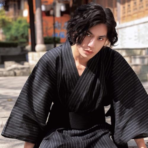 Traditional Japanese Kimono Yukata Belt Accessories Wide Striped OBI Hook and Loop Fastener Retro Belt Sauna Spa Wear Costumes2