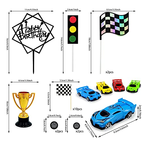 Racing Car Cake Decoration Racing Car Cake Topper Racing Car Birthday Cake Decorations Racing Car Party Favors #TOP1