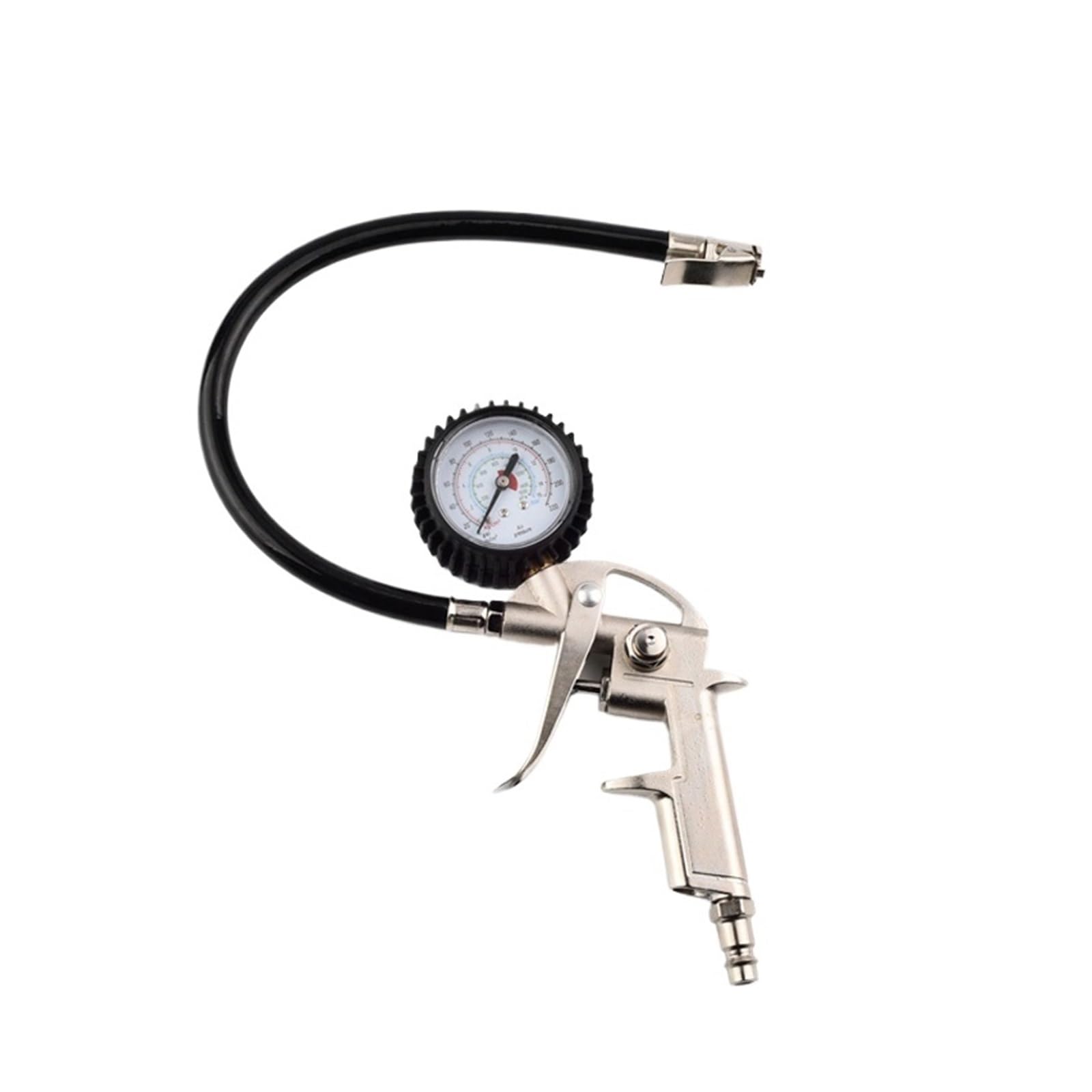 Pistola For Gonfiaggio Pneumatici Con Quadrante Analogico, Manometro For Pneumatici E Strumenti Di Misurazione For Tester For Gonfiaggio, 0-220 Psi Facile Da Usare