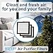 HQRP 3-Pack HEPA Filters Compatible with Afloia (AQ8/Q8) / Honati/Hysure Q7 / Tenergy Sorbi 2-in-1 Air Purifier