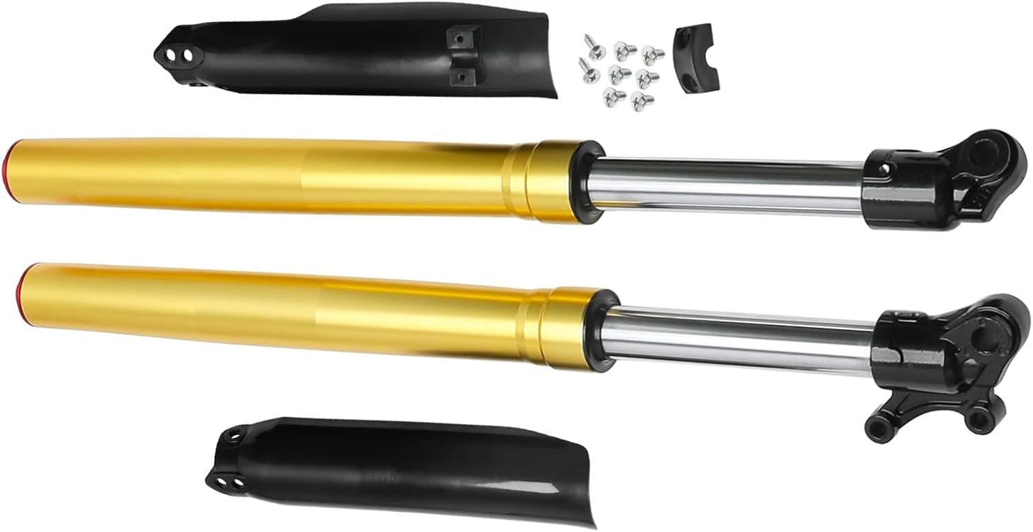580mm Front Fork Suspension 39/42mm Upside Down Inverted Dirt Pit Bike Forks Fits 50cc-125cc CRF50 XR50 SDG SSR Apollo TaoTao Coolster Razor Roketa Off-Road Motorcycle Motocross