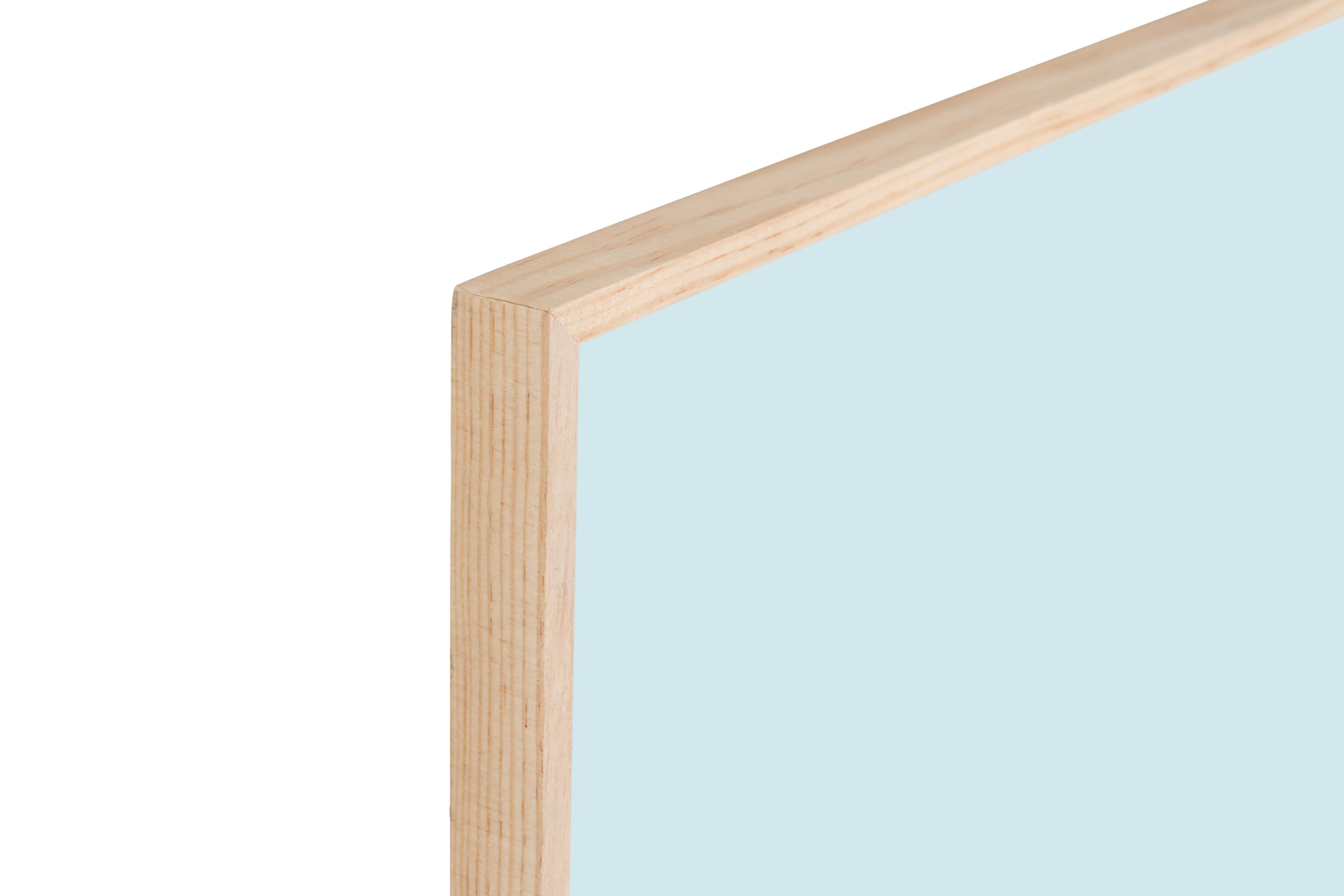 Bi-Office Tableau Magnétique Earth New Basic Sky, 58,5 x 38,5 cm, Surface en Acier Laqué, Cadre en Pin Naturel