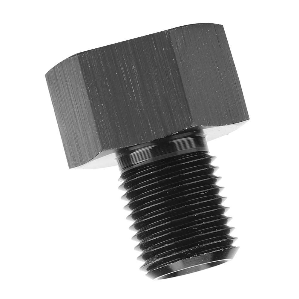 Adattatore NPT femmina 1/8 pollici adattatore Flare M10x1.0 per indicatore pressione olio riduttore maschio nero