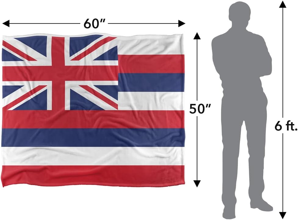 Hawaii Flag Officially Licensed Silky Touch Super Soft Throw Blanket 50" x 60"