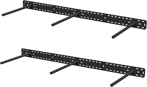 Miniatura 78 de Soporte de estante flotante resistente de 4 x 22 pulgadas - Soporte de estantes de pared largos, accesorios de estante flotante ocultos, soportes