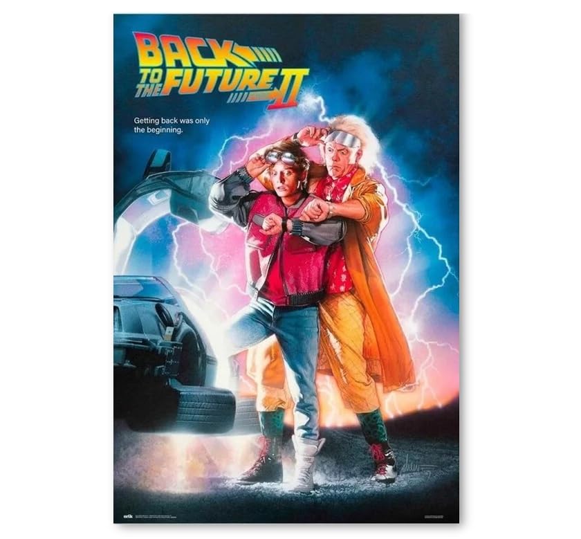Amazon.co.jp: 映画ポスター バックトゥザフューチャー 2 Back To The