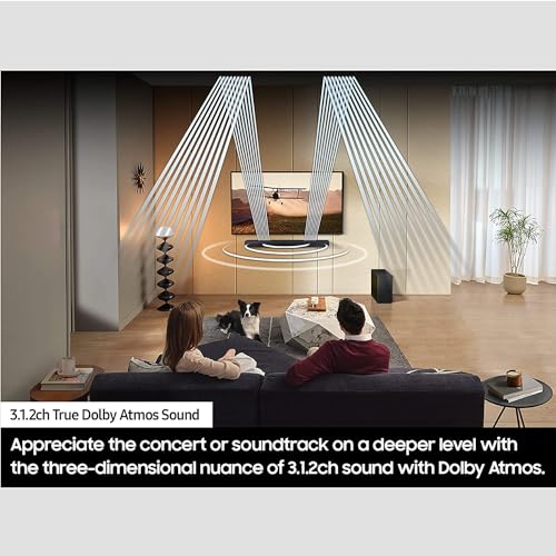 Image of Samsung HW-Q600C 3.1.2ch Soundbar & Subwoofer with Dolby Bundle with Movies Streaming + Deco Gear 2X 4K HDMI 2.0 Cable w /Copper Conductors & CPS Exclusive 26 Month Protection Pack (BEACH-CPS-26500)