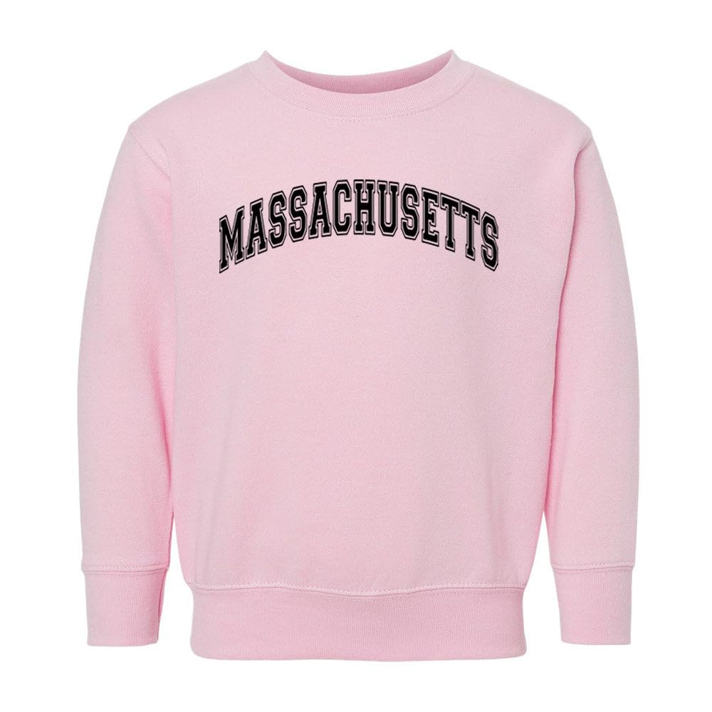 Arch Massachusetts Kids Sweatshirt Toddler 3T Pink