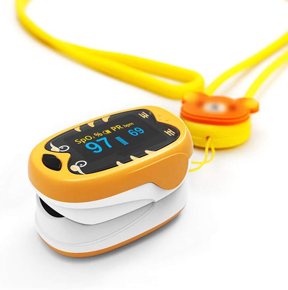 Portable Rechargeable Oxygen Monitor and Pulse Rate Monitor for Children PR