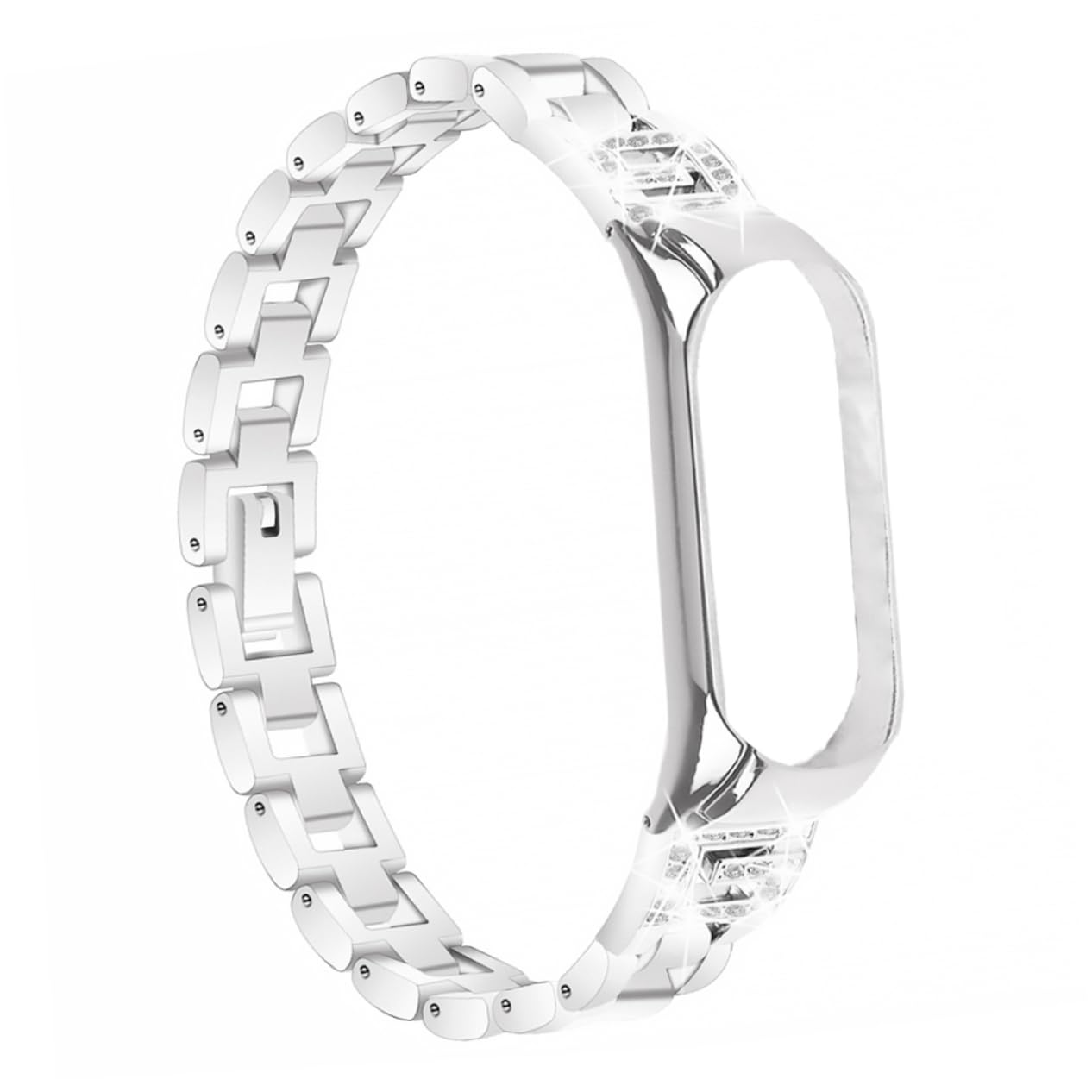 Uonlytech2pcs Watch Strap Zinc Alloy Mi 5 Smartwatch Band Reloj Inteligente Mi 5 Leather Fashion Watchband Wristwatch Band Replacement Shell Mens Bands Stainless Steel Wristband Man