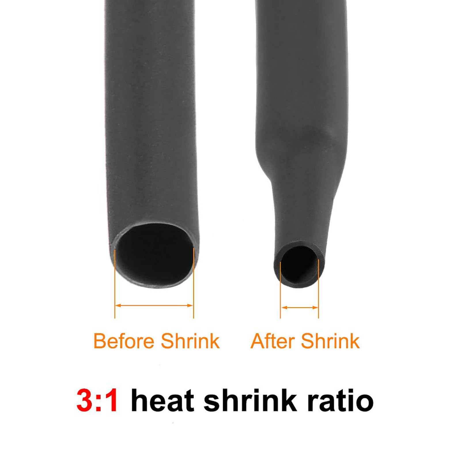 TOP-VIGOR 12.7mm Heat Shrink Tubing – 1M Adhesive Lined Shrink Wrap For Wires, Cables & Repairs | Waterproof Insulation - View #3