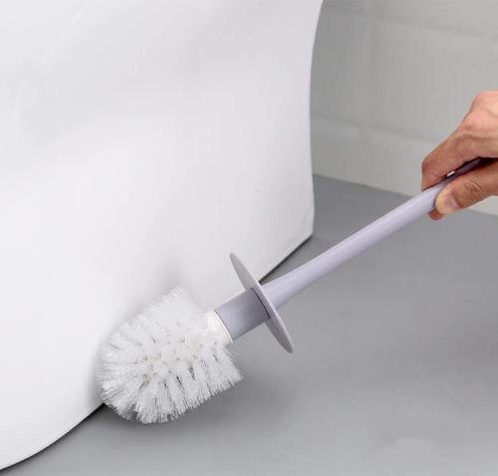 Set scopino per WC in Silicone con Supporto - Detergente per WC a Parete, Senza Angoli Morti, perforatore, Bagno Facile da Pulire, Essenziale per l'uso Domestico