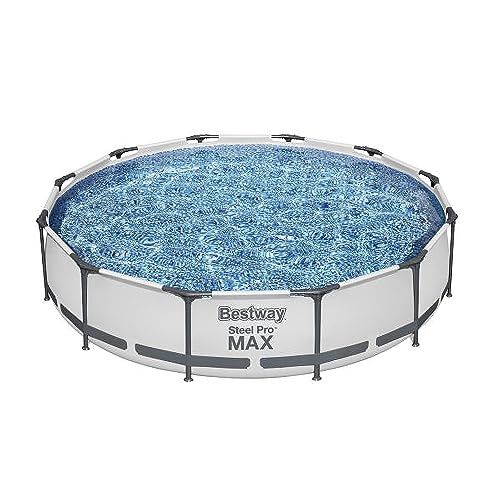 Bestway 56417E Steel Pro Max 12 Foot X 30 Inch Round Metal Frame Above Ground Outdoor Backyard Swimming Pool Set thumb #5