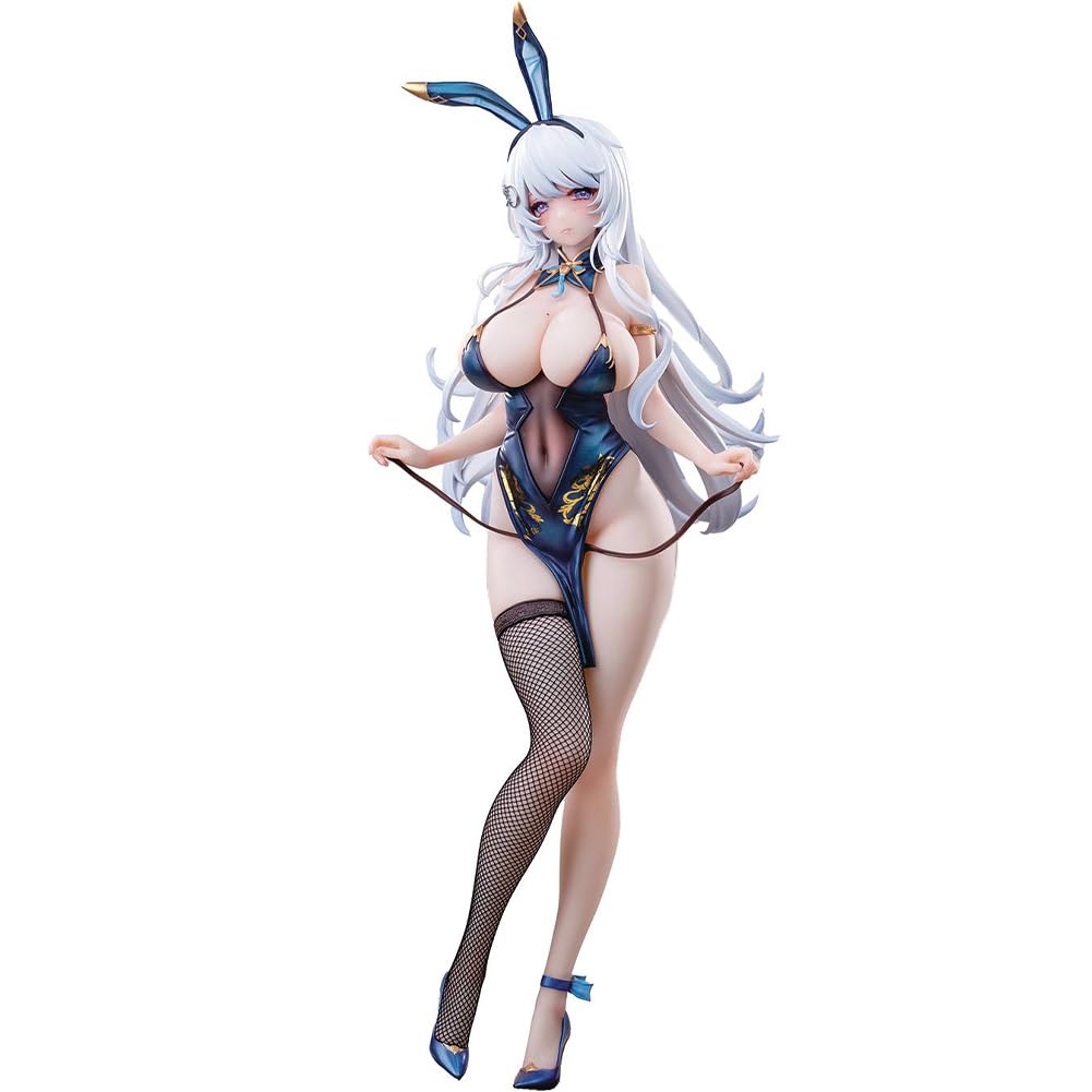 DEXSHUN - Statuina Cheongsam Bunny Girl, serie originale di figure anime manga, statuetta in PVC, modello desktop, ornamenti, decorazione, pezzo da collezione, regalo di compleanno, 26 cm